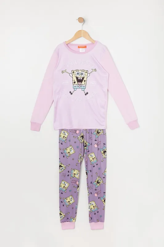 Girls SpongeBob Graphic 2 Piece Pajama Set sold by Urban Planet