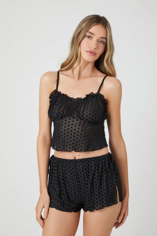 Short de pyjama en velours à pois sold by Urban Planet