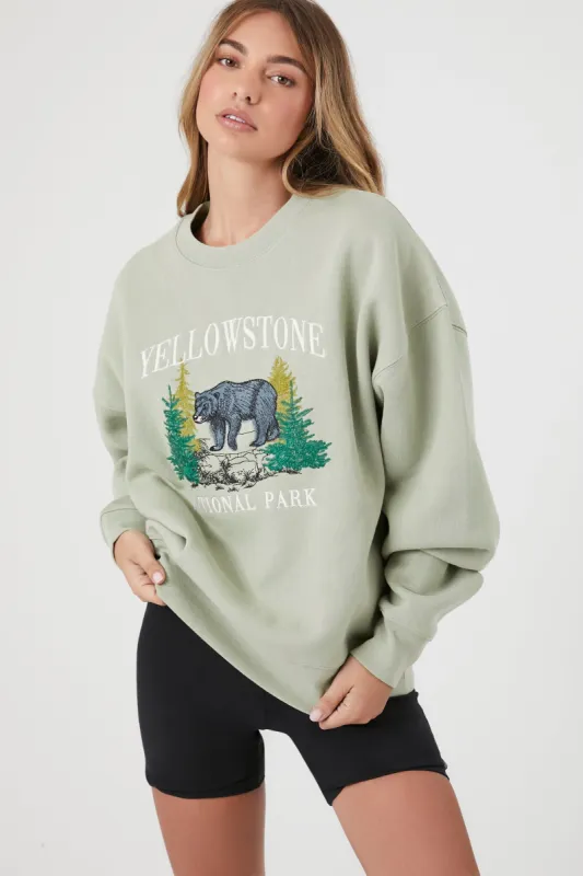 Chandail avec motif brodé Yellowstone sold by Urban Planet