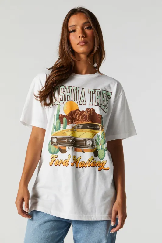 Ford Mustang Graphic Boyfriend T-Shirt sold by Urban Planet