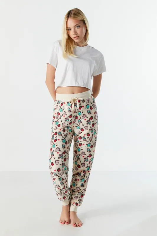 Plush Xmas Cocoa Pajama Jogger sold by Urban Planet