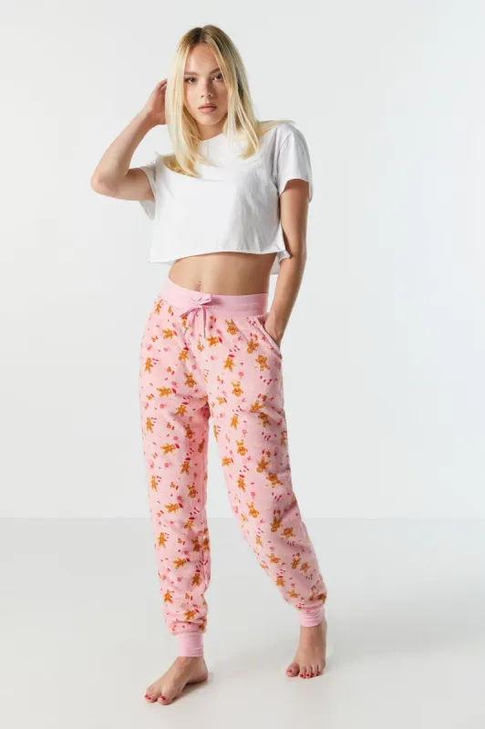 Plush Gingerbread Pajama Jogger sold by Urban Planet