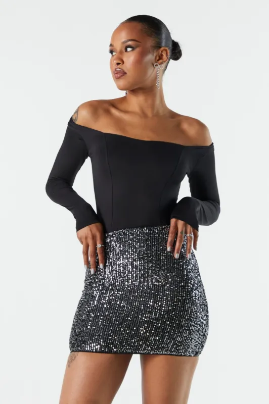 Sequin Mini Skirt sold by Urban Planet