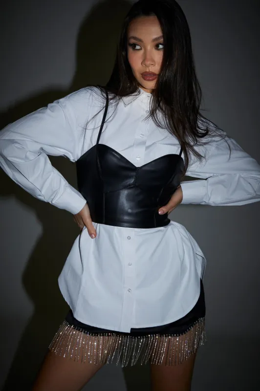 Oversized Button-Up Top sold by Urban Planet