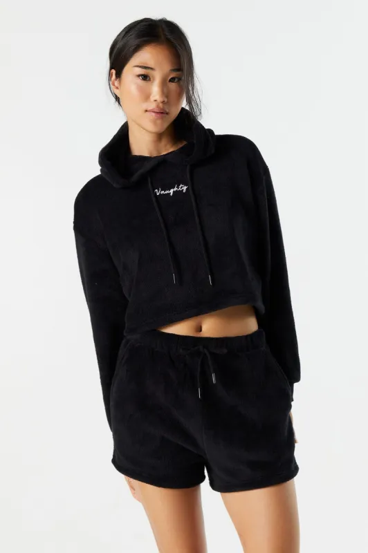 Short de pyjama noir en Sherpa sold by Urban Planet