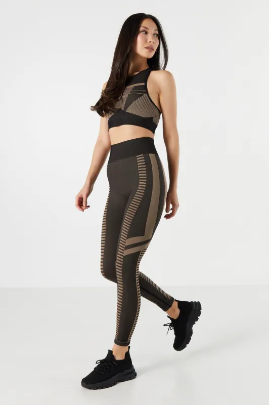 Multi Pattern Seamless Active Legging sold by Urban Planet