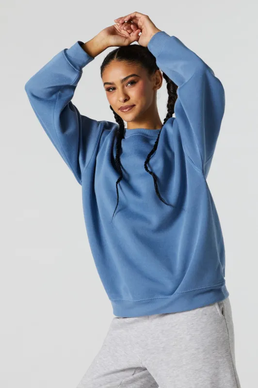 Oversized Fleece Crew Neck Sweatshirt sold by Urban Planet
