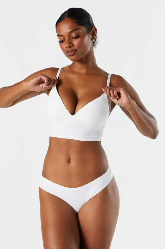 No Show V-Neck Bralette sold by Urban Planet