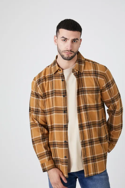 Plaid Button-Up Top sold by Urban Planet