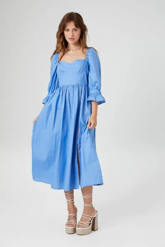 Sweetheart Quarter Sleeve Midi Dress sold by Urban Planet