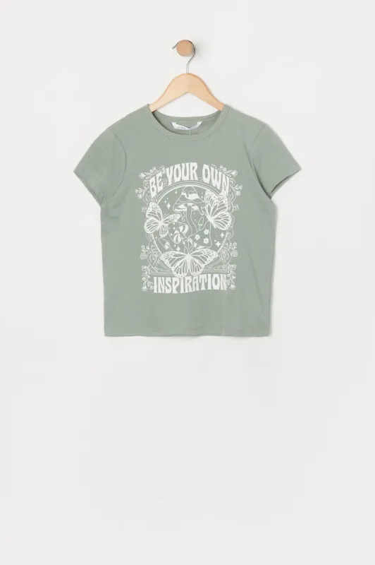 Girls Be Your Own Inspiration Graphic T-Shirt sold by Urban Planet