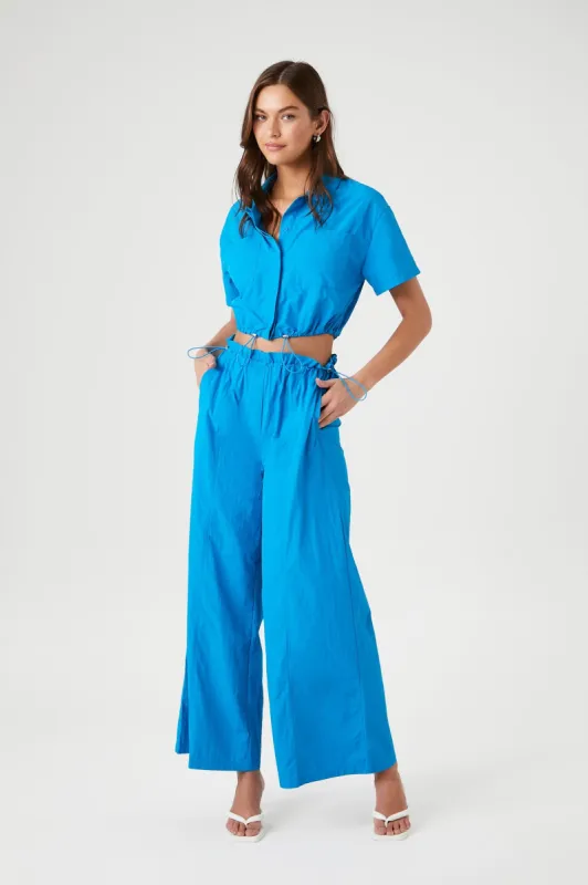 Pantalon large en nylon sold by Urban Planet