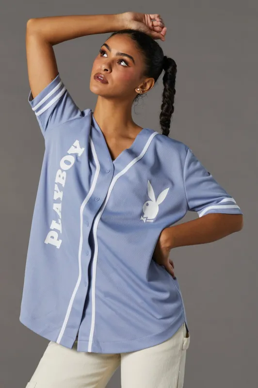 Playboy Graphic Baseball Jersey sold by Urban Planet