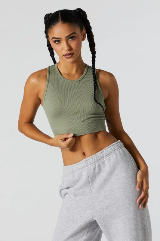Seamless Ribbed Cropped Tank sold by Urban Planet