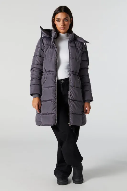 Blouson bouffant long à capuchon sold by Urban Planet