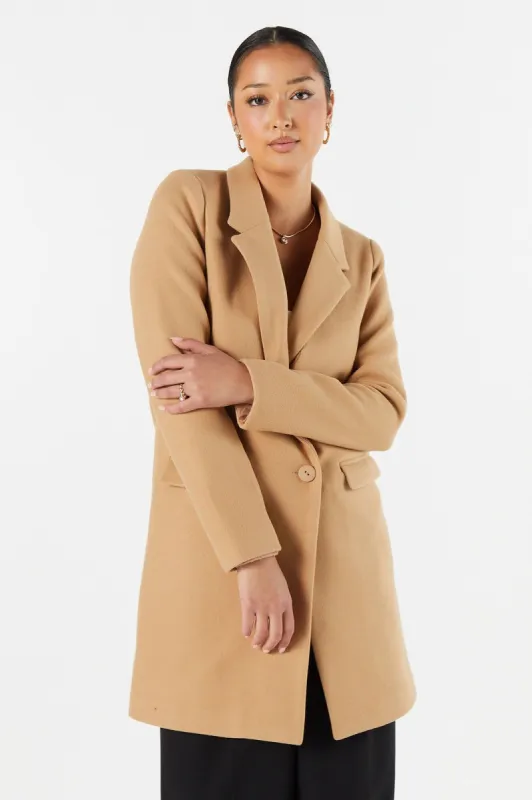 Single Breasted Wool Overcoat sold by Urban Planet