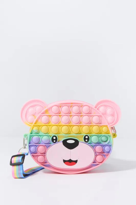 Girls Bear Pop Fidget Purse sold by Urban Planet