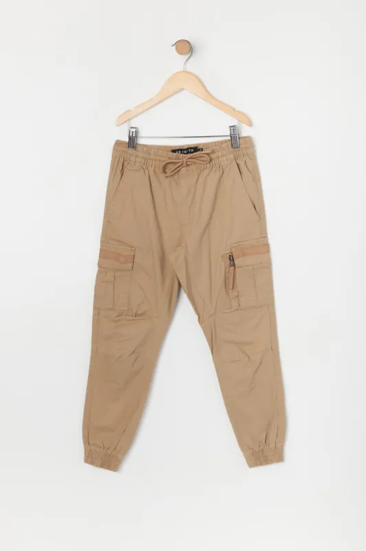 Jogger cargo décontracté avec fermeture à glissière pour garçons sold by Urban Planet
