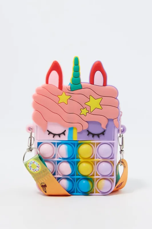 Girls Unicorn Critter Bubble Bag sold by Urban Planet