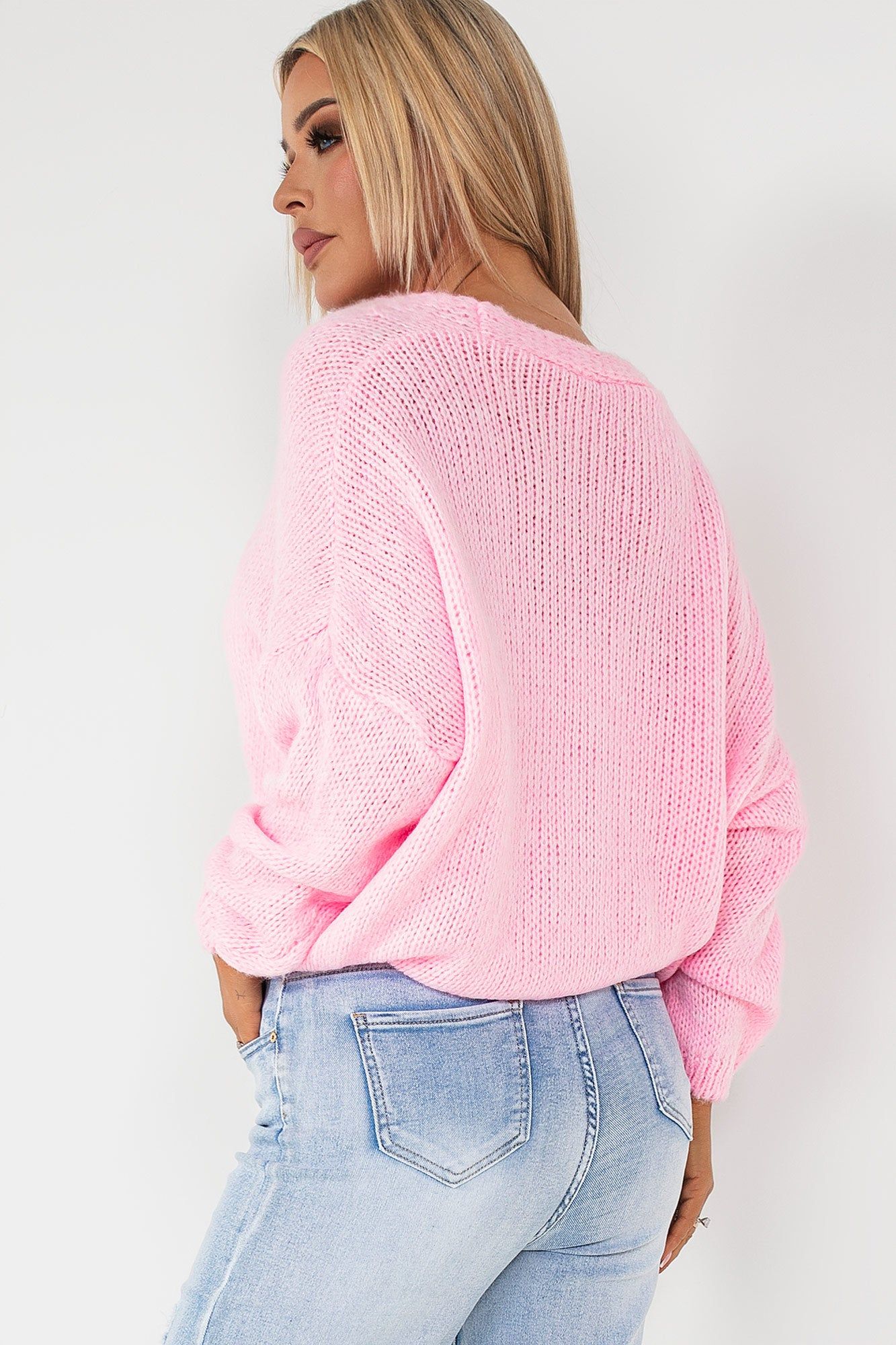 Ruthie Pink Knit Cardigan sold by Va Va Voom product image thumbnail 2