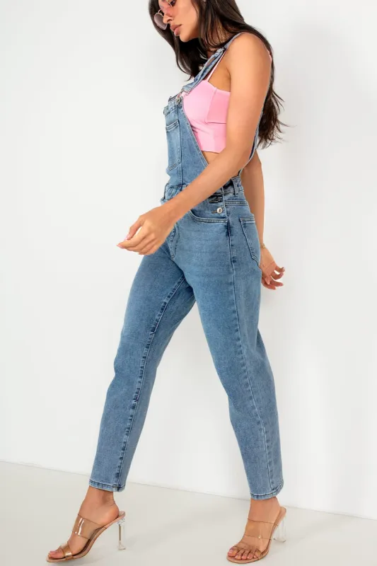Sailer Blue Denim Dungarees sold by Va Va Voom