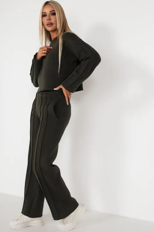 Zendaya Khaki Jogger Co Ord sold by Va Va Voom