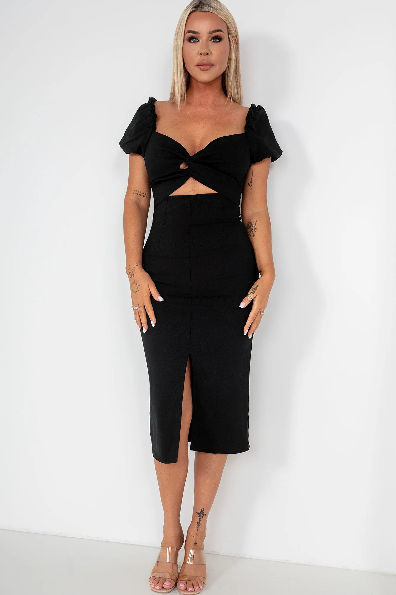 Iva Black Knot Front Dress sold by Va Va Voom product image thumbnail 3