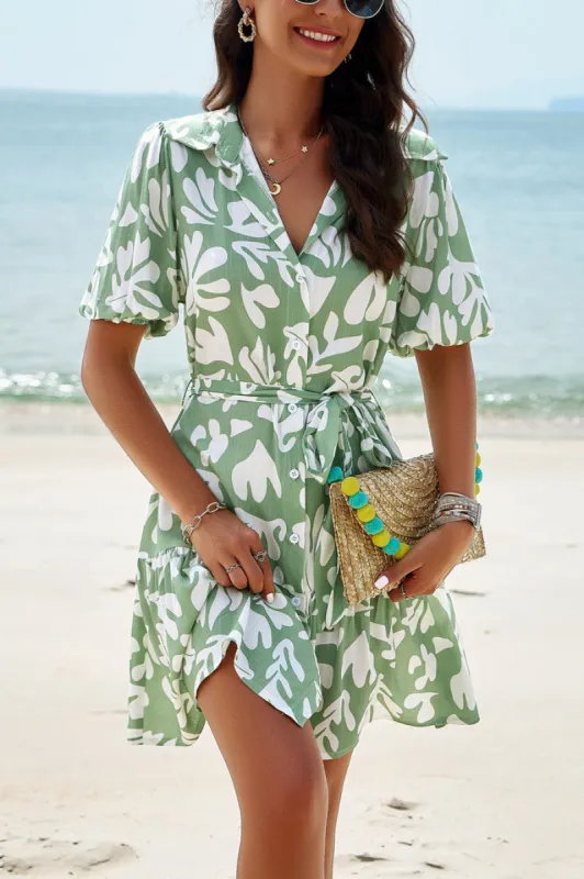 Anne Green Print Shirt Dress sold by Va Va Voom