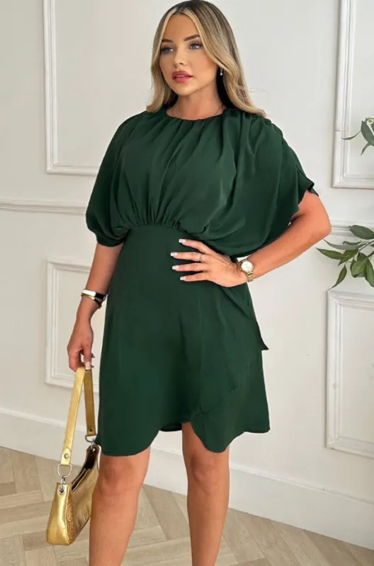 AX Paris Hattie Teal Batwing Dress sold by Va Va Voom