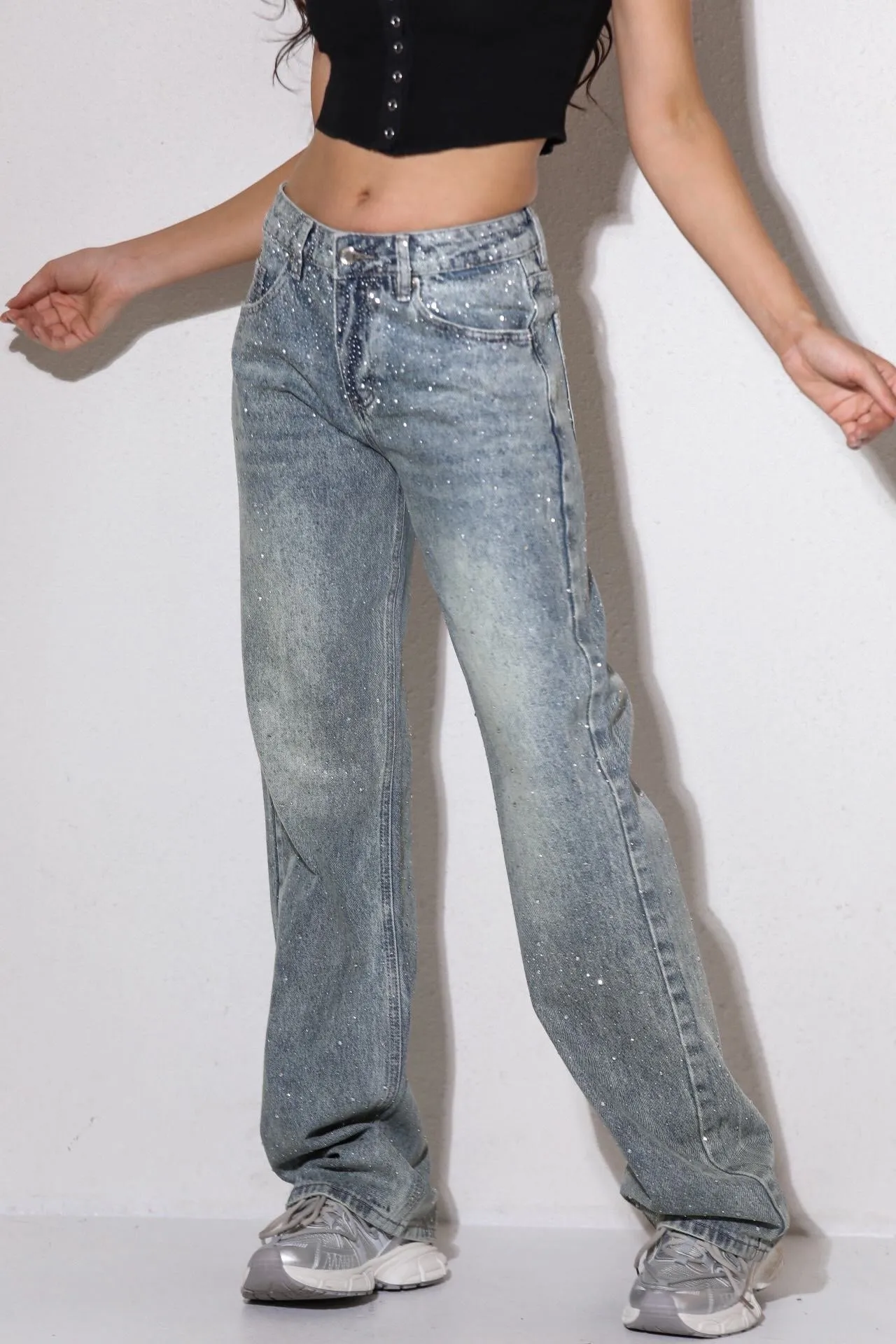 Nell Diamante Straight Leg Jeans sold by Va Va Voom product image thumbnail 4