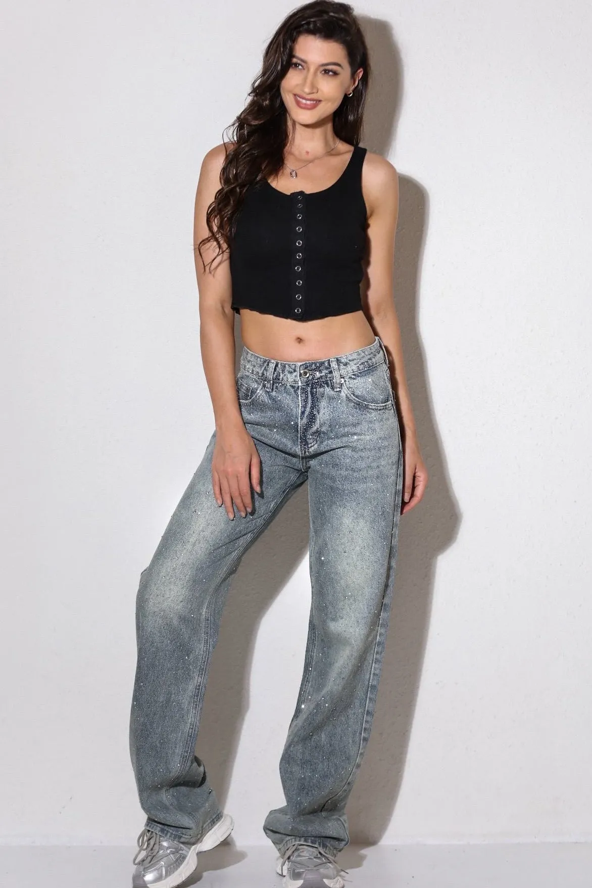 Nell Diamante Straight Leg Jeans sold by Va Va Voom product image thumbnail 3