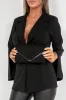 Pamela Black Suedette Gold Trim Clutch sold by Va Va Voom