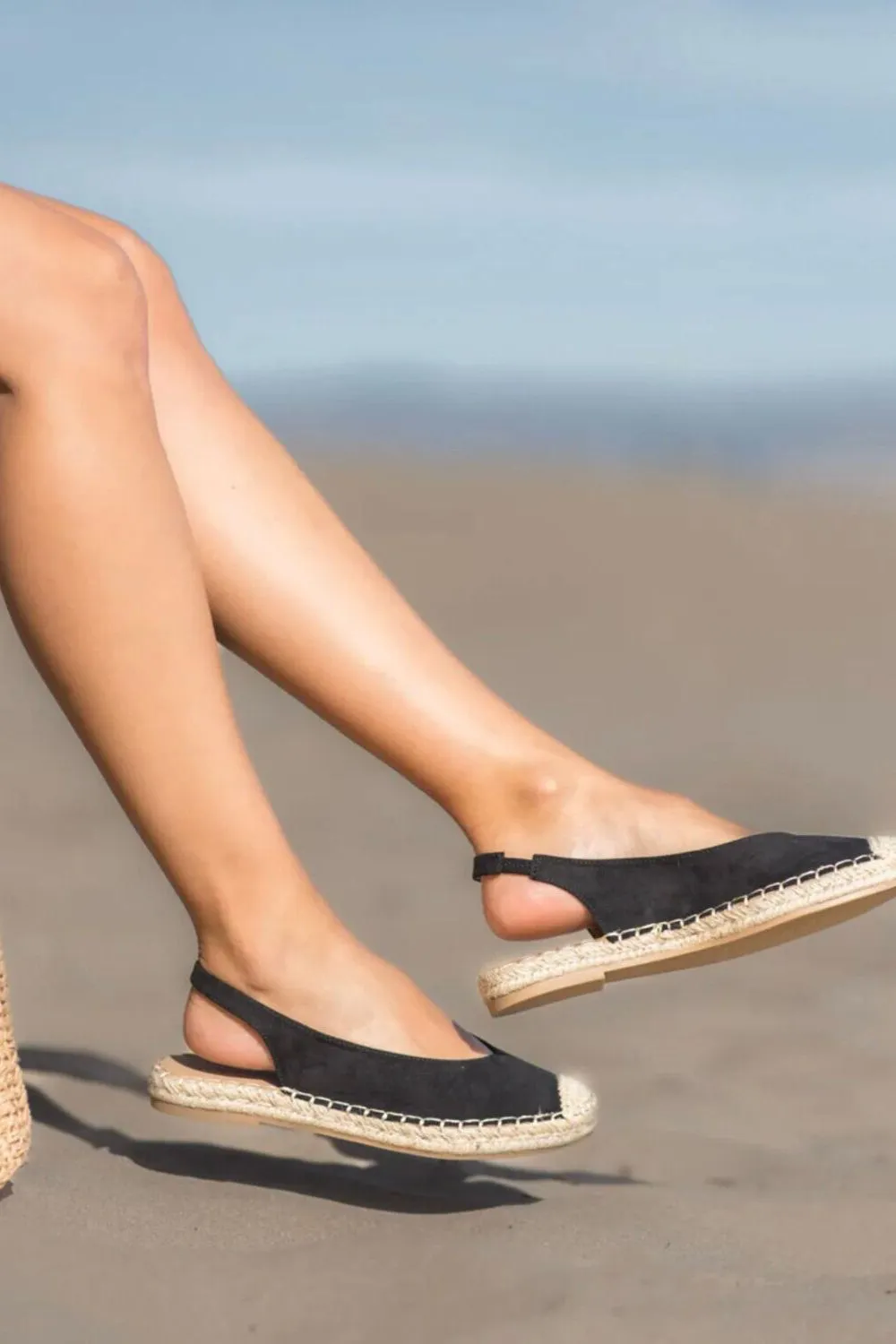 Monroe Black Espadrille Sandals sold by Va Va Voom
