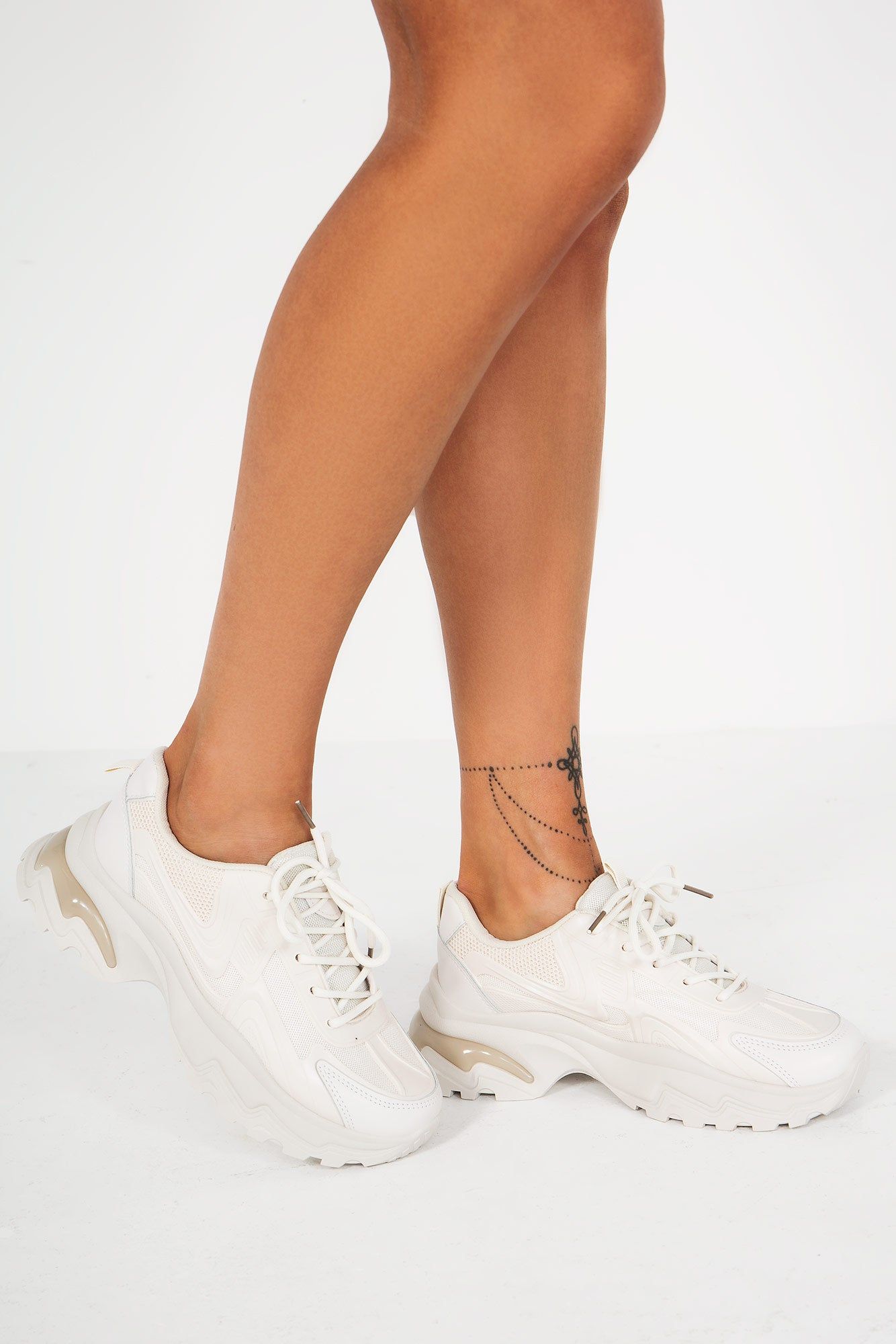 Freya Cream Chunky Trainers sold by Va Va Voom