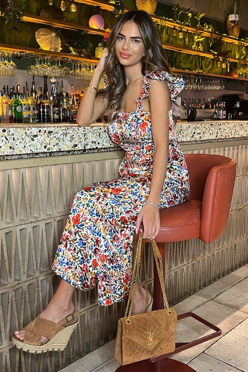 AX Paris Floris Multi Floral Jumpsuit sold by Va Va Voom product image thumbnail 2