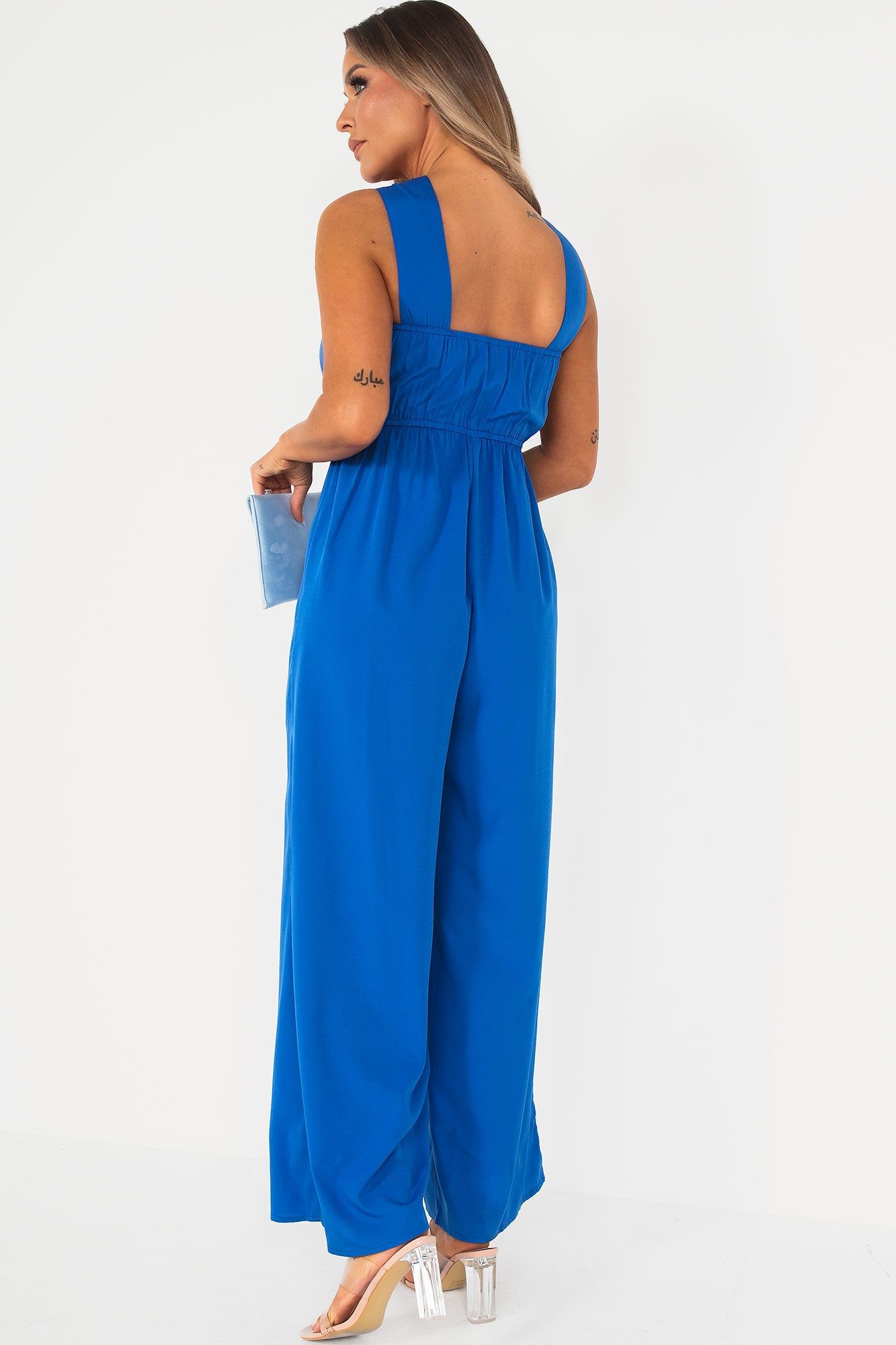 Bonnie Blue Wide Leg Jumpsuit sold by Va Va Voom product image thumbnail 2