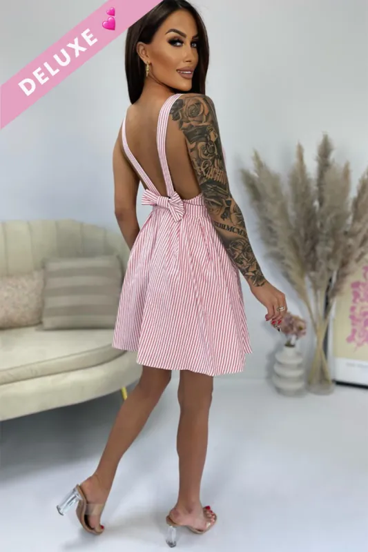 Emerson Pink Striped Dress sold by Va Va Voom