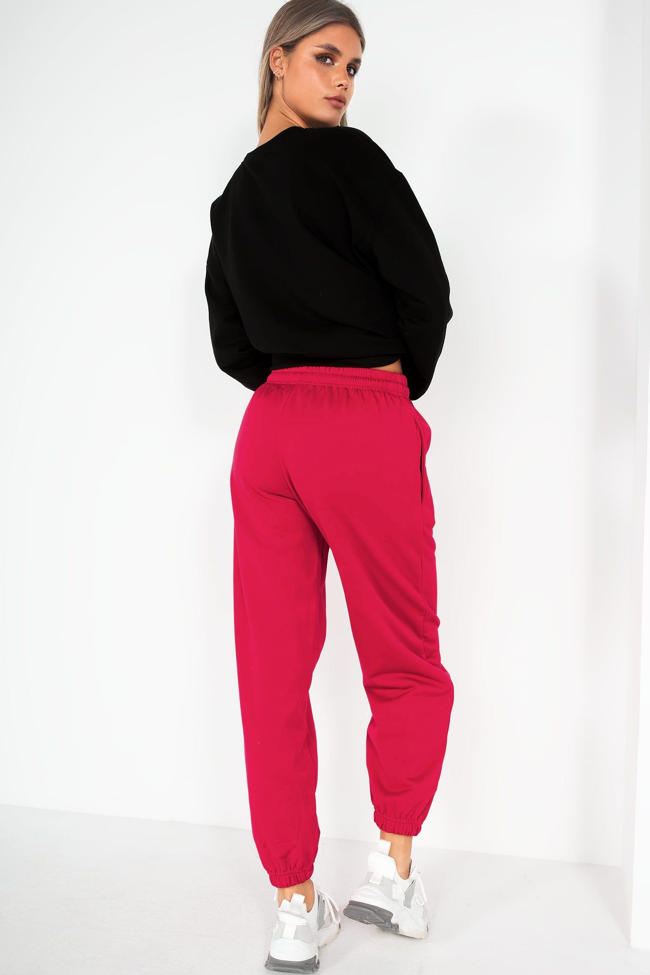 Olivia Fuchsia Over Sized Joggers sold by Va Va Voom product image thumbnail 2