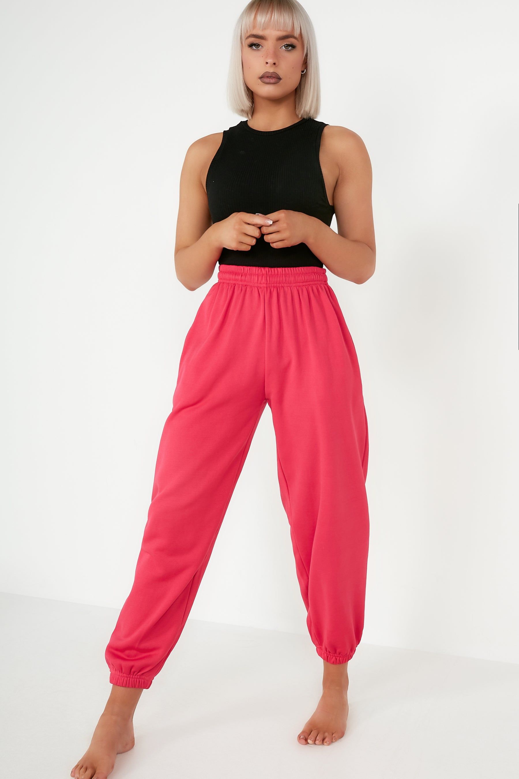 Olivia Fuchsia Over Sized Joggers sold by Va Va Voom product image thumbnail 6