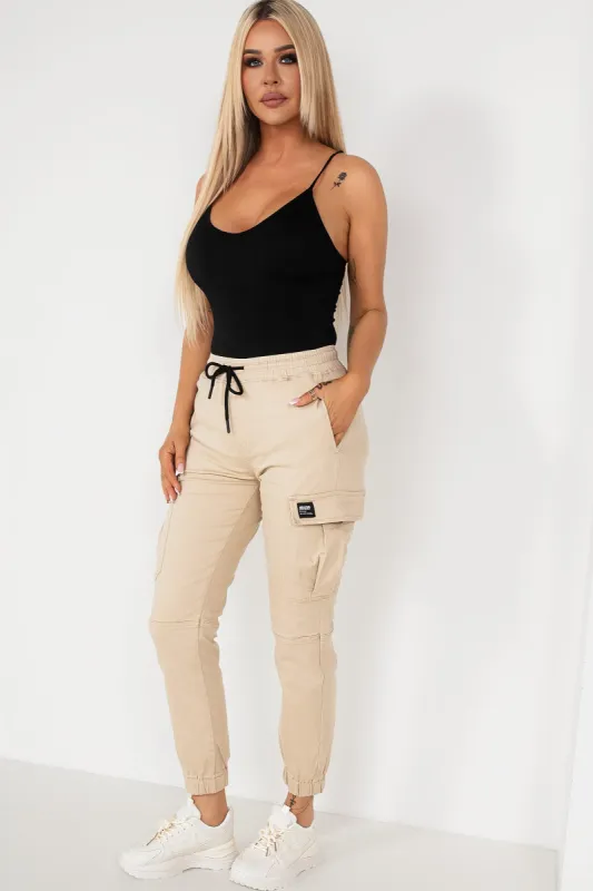 Ella Stone Cargo Trousers sold by Va Va Voom