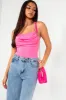Lucy Bubblegum Pink Slinky Bodysuit sold by Va Va Voom