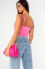 Lucy Bubblegum Pink Slinky Bodysuit sold by Va Va Voom