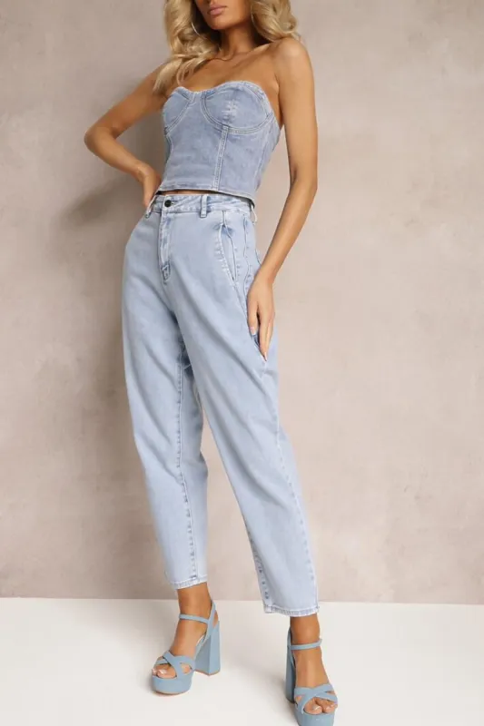 Bernelle Light Blue Mom Jeans sold by Va Va Voom