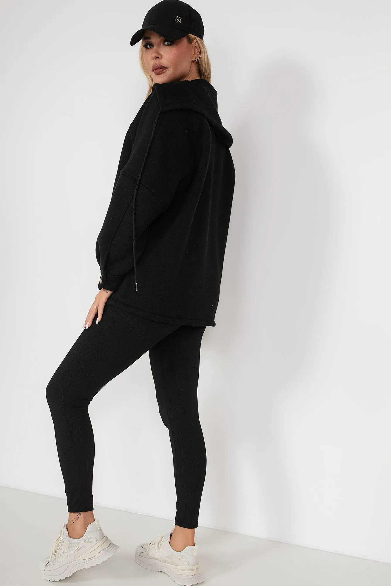 Gracia Black Zip Up Jacket sold by Va Va Voom product image thumbnail 2