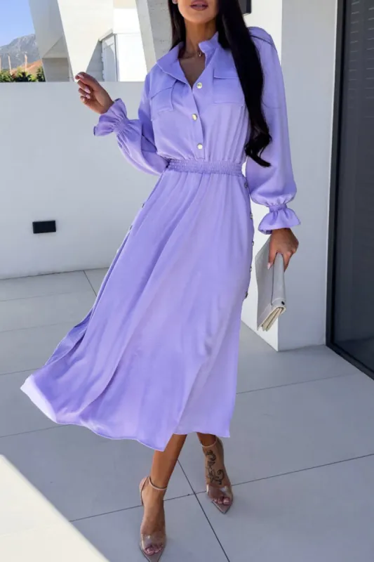 Hollie Lilac Midi Dress sold by Va Va Voom