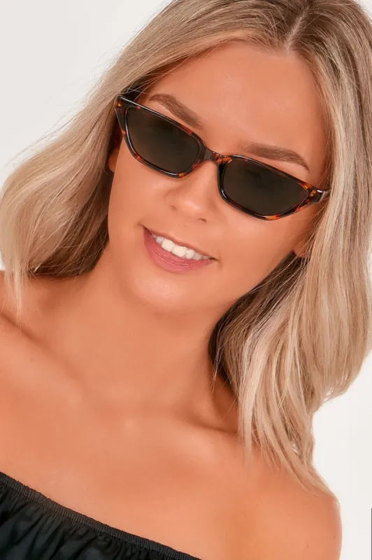 Slim Cat Eye Frame Sunglasses sold by Va Va Voom