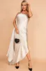 Fabiana Champagne Satin Dress sold by Va Va Voom