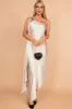 Fabiana Champagne Satin Dress sold by Va Va Voom