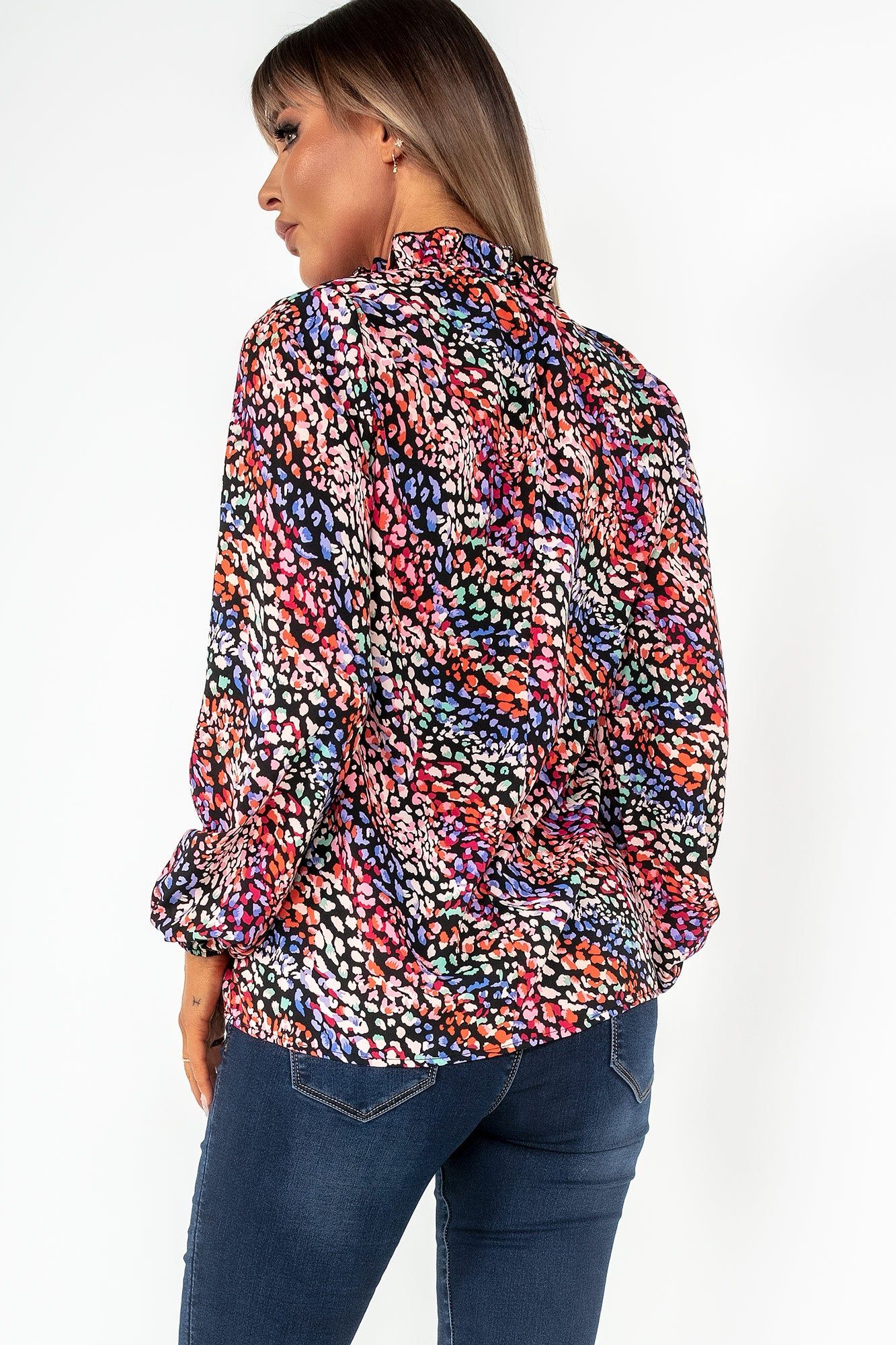 AX Paris Cheryl Multi Animal Print Blouse sold by Va Va Voom product image thumbnail 2