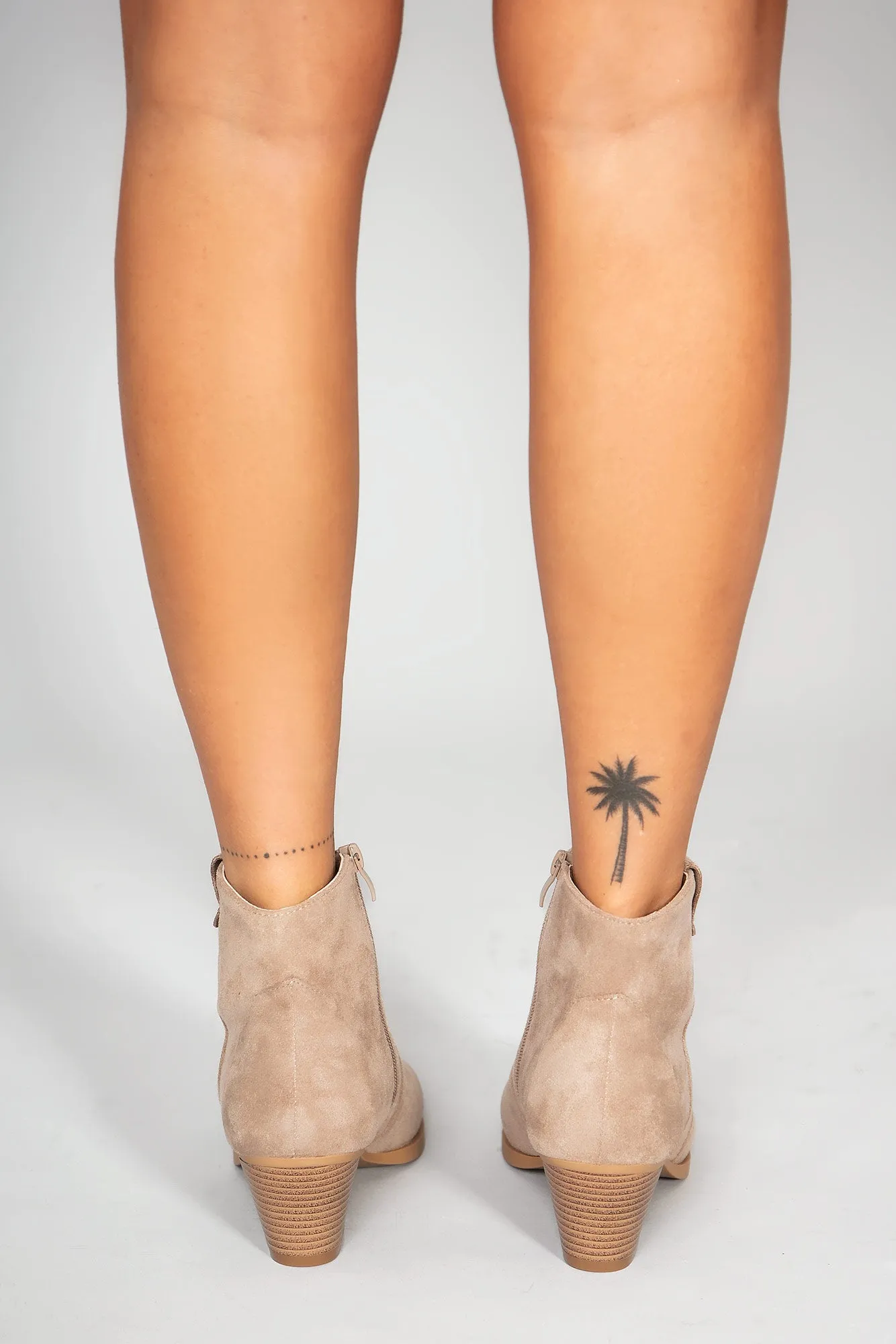 Quella Taupe Suedette Ankle Boots sold by Va Va Voom product image thumbnail 2